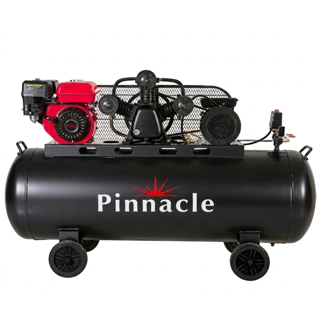 Pinnacle AirTech 100L Engine & Motor Dual Air Compressor