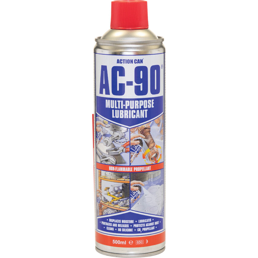 Action Can AC-90® CO₂ Propellant, Multi-Purpose Lubricant, 500ml, Aerosol