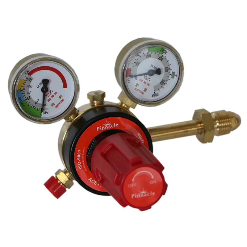 Multi Stage Acetylene Regulator Brass Bonnet
