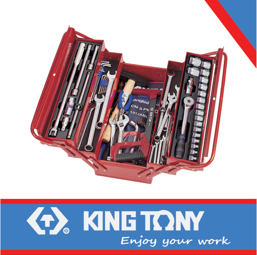 King Tony Mechanics Tool Box Set – 88pcs (902-089MR)