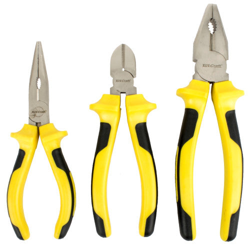Tork Craft Plier 3 Piece Kit — Comb / Side / Long Nose (TC603003)