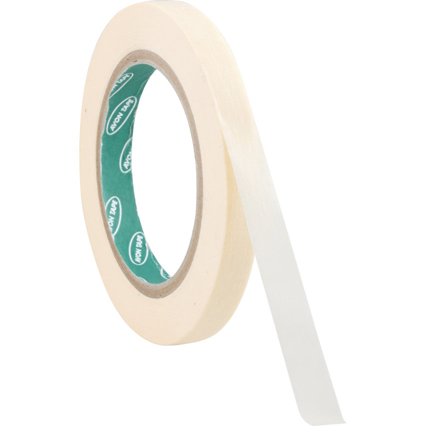 Avon Masking Tape, Crepe Paper, 12mm x 50m, Cream