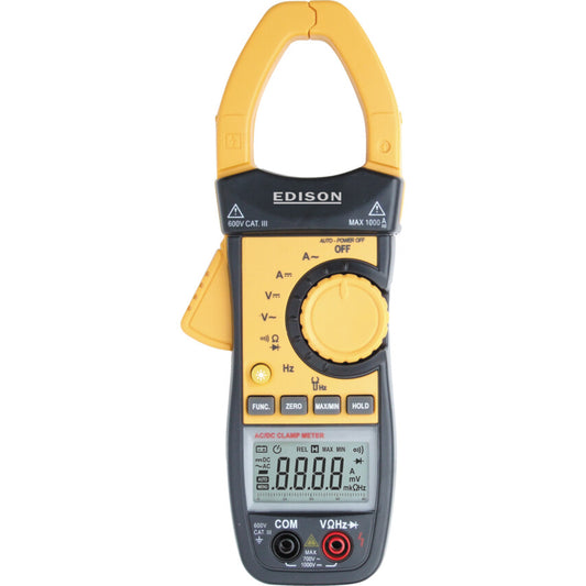 Edison Auto Range Digital Clamp Meter 1000A AC/DC