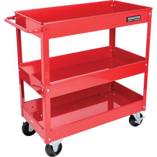Senator Tool Tray Trolley, Steel, 136kg, 2 x Braked Swivel Castors/2 x Swivel Castors, 737mm x 383mm x 663mm