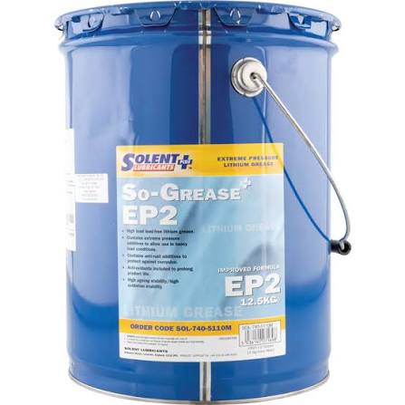 Solent Lubricants Plus So-Grease EP2 Lithium High Load Greases