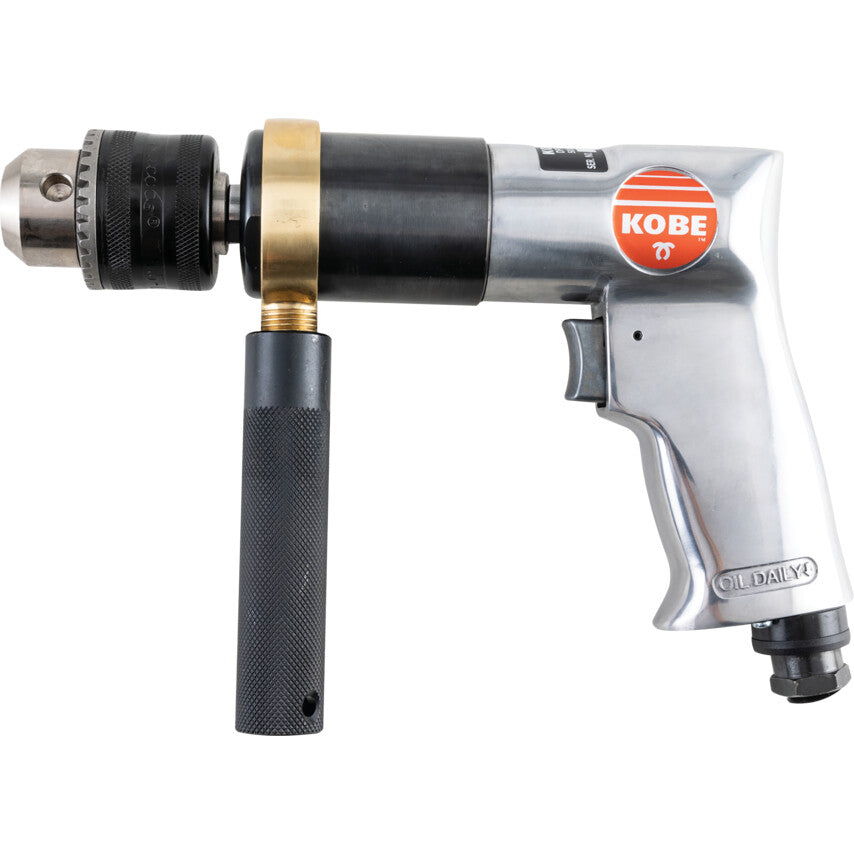 Kobe Red Line DP513, Air Drill, Air, 500rpm, Keyed, 1.5 to 13mm, 1/4in., 373W