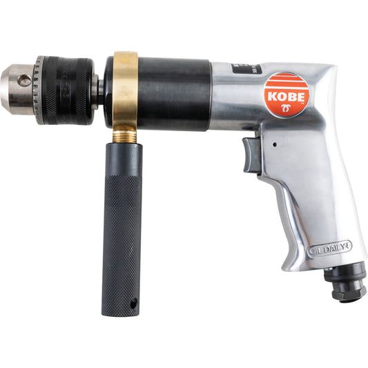 Kobe Red Line DP513, Air Drill, Air, 500rpm, Keyed, 1.5 to 13mm, 1/4in., 373W