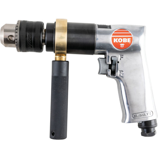 Kobe Red Line DPR813, Air Drill, Air, 800rpm, Keyed, 1.5 to 13mm, 1/4in., 373W