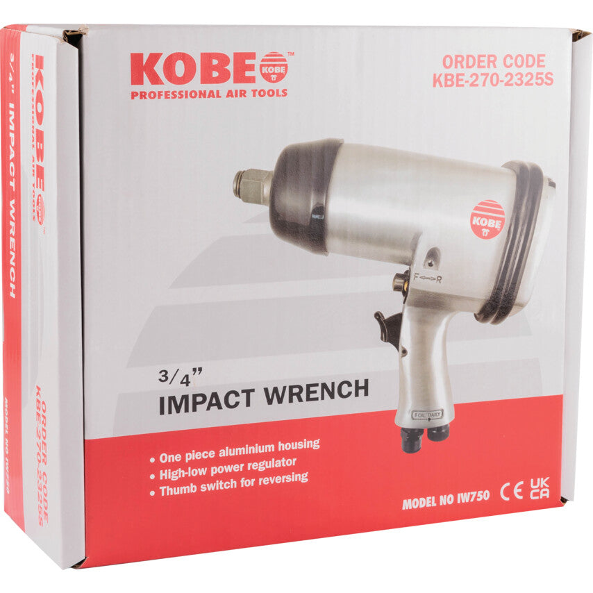 Kobe Red Line IW750, Air Impact Wrench, 3/4in. Drive, 1085Nm