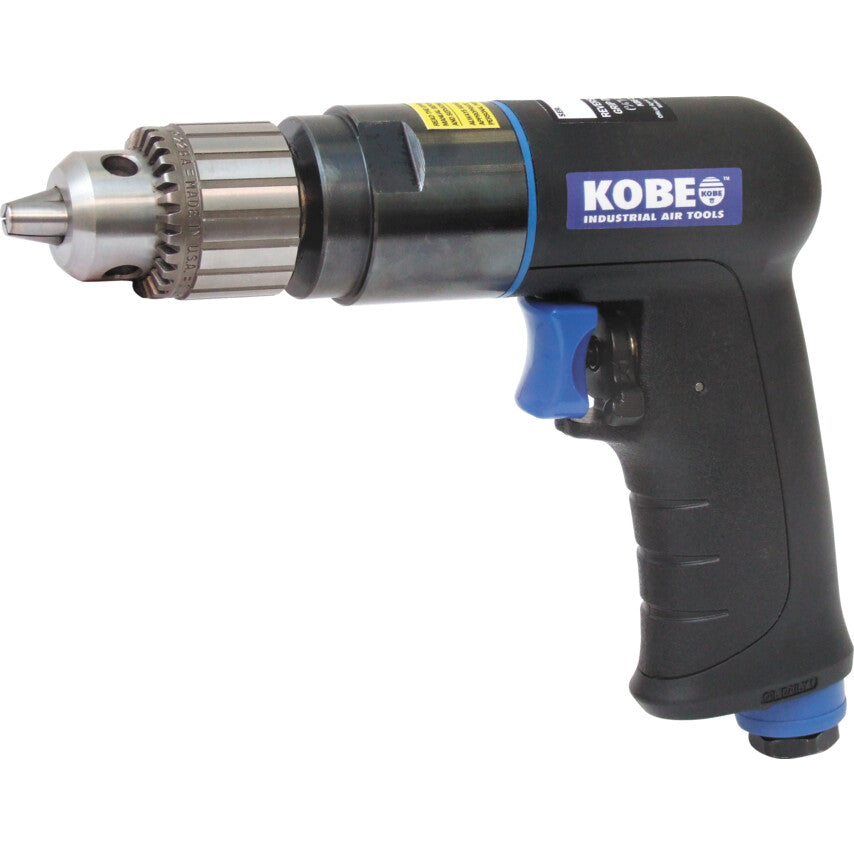 Kobe Blue Line B2834, Air Drill, Air, 1800rpm, Keyed, 1 to 10mm, 1/4in., 373W