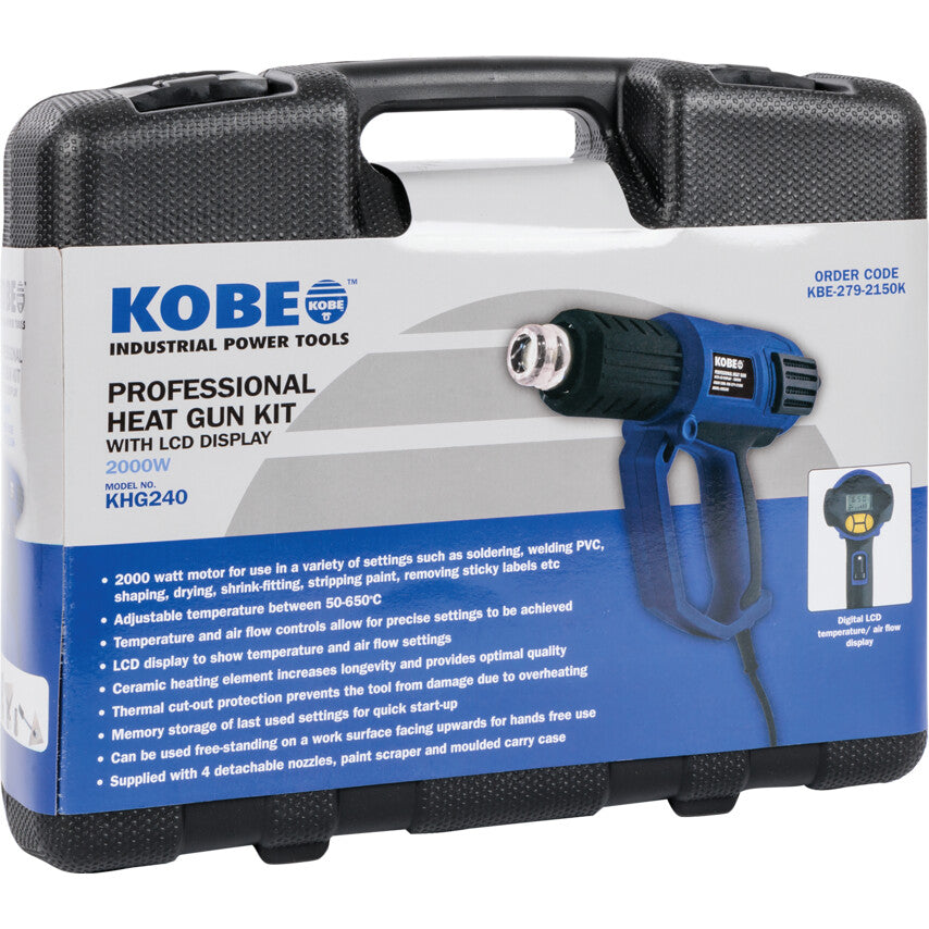 Kobe Heat Gun 2000W 240V With LCD Display