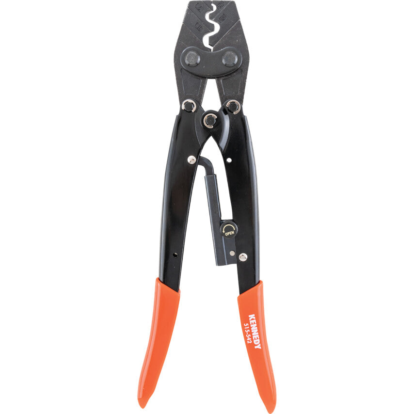 Kennedy Crimping Pliers for Wire Ferrules, DIN 1 - 2, 6, 10, 16mm², AWG 14, 10, 8, 6, 275mm Overall Length