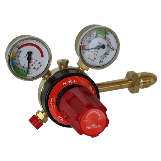 Multi Stage Acetylene Regulator Brass Bonnet