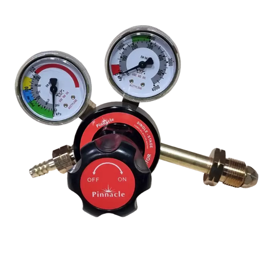 Single Stage Acetylene Regulator Brass Bonnet