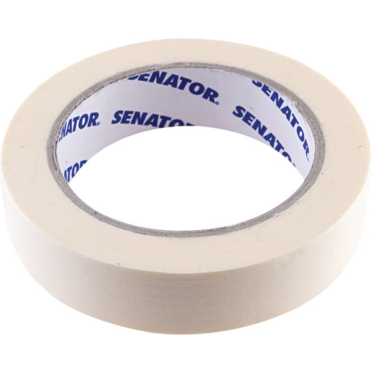 Senator Masking Tape, Crepe Paper, 25mm x 50m, Cream
