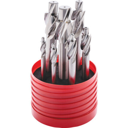 Sherwood Counterbore Set, Counterbore, Plain Shank, Set of 7, High Speed Steel, Uncoated