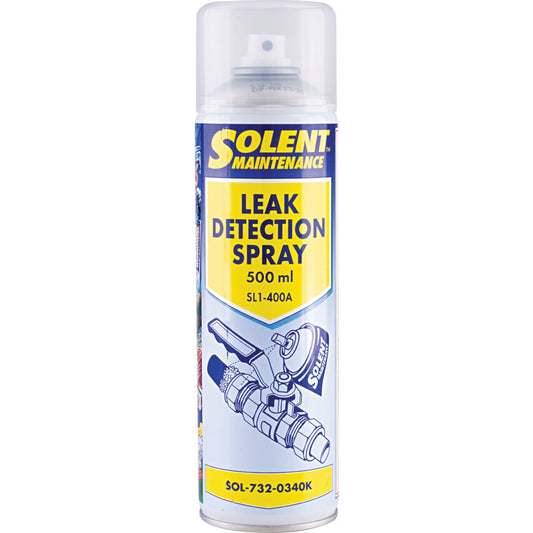 Solent Maintenance SL1-400A, Leak Detector, Aerosol, 500ml